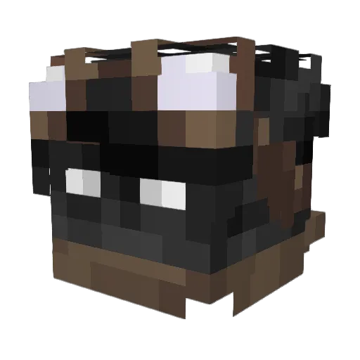 zililox Minecraft avatar head, 3D render