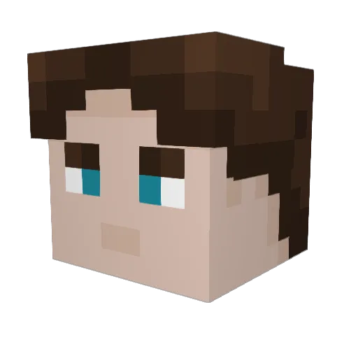 zill1 Minecraft avatar head, 3D render