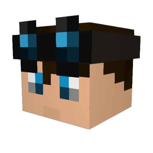 zill4 Minecraft avatar head, 3D render