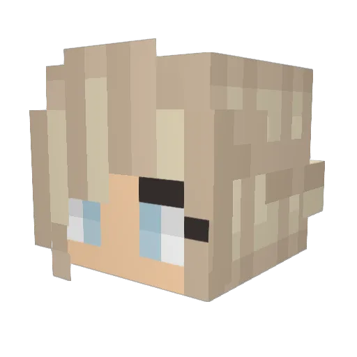 zilnara Minecraft avatar head, 3D render