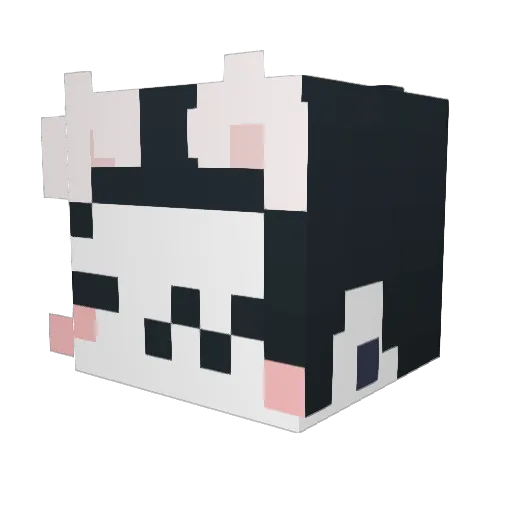 zilverenn Minecraft avatar head, 3D render