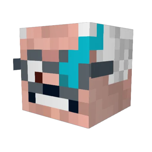 zim222 Minecraft avatar head, 3D render
