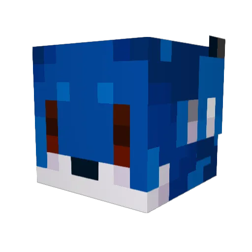 zim444 Minecraft avatar head, 3D render