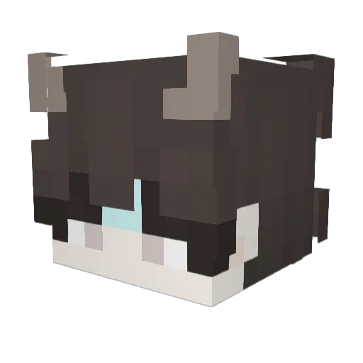 zimikker Minecraft avatar head, 3D render