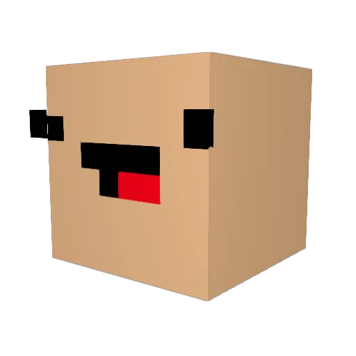 zimmemine Minecraft avatar head, 3D render