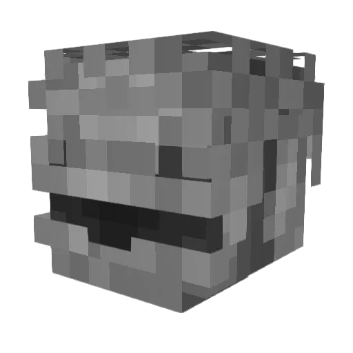 zimno_ Minecraft avatar head, 3D render