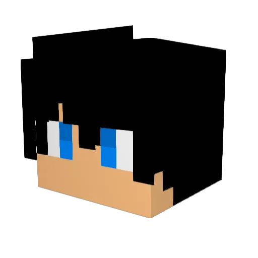 zimu213 Minecraft avatar head, 3D render