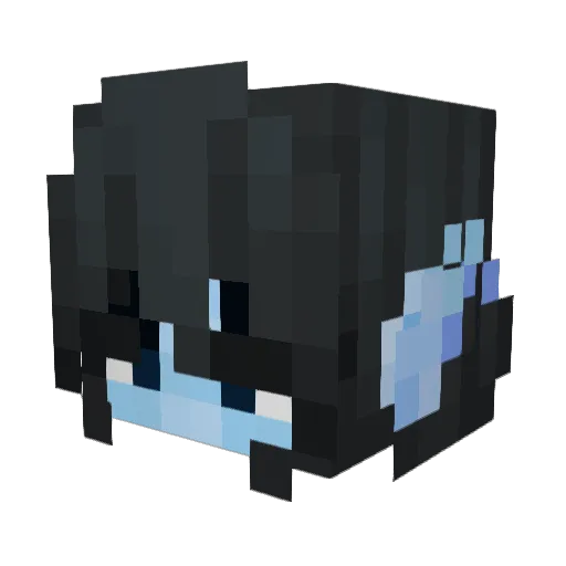 zimyanea Minecraft avatar head, 3D render