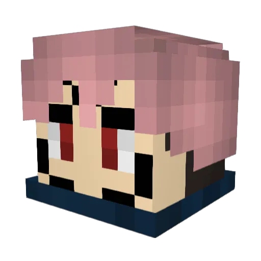 zinannbo Minecraft avatar head, 3D render