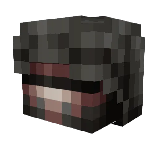 zinaplu Minecraft avatar head, 3D render