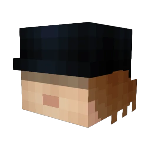 zinduur_ Minecraft avatar head, 3D render
