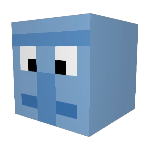 zingos Minecraft avatar head, 3D render