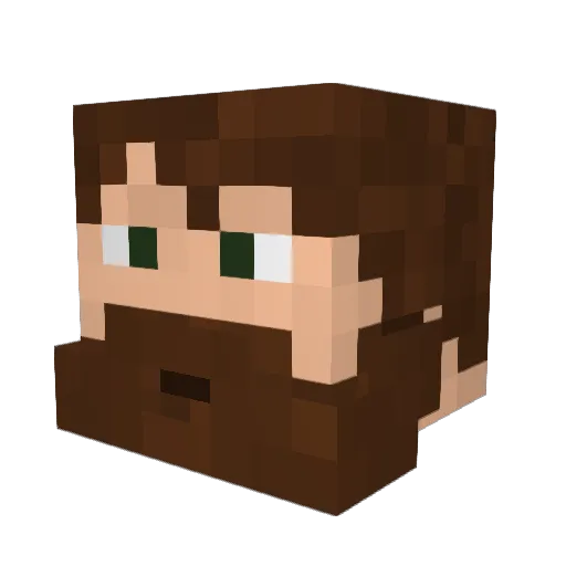 zingvs Minecraft avatar head, 3D render