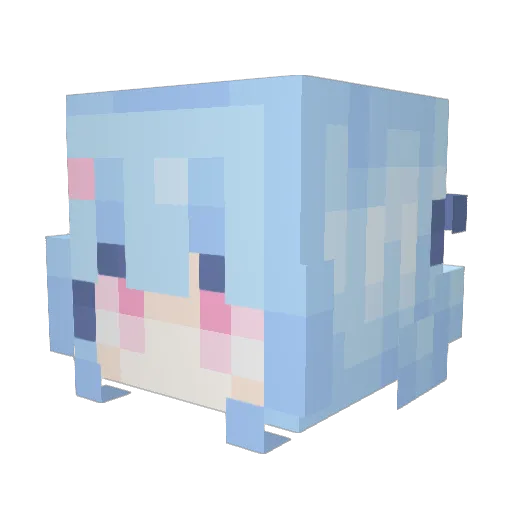 zini0217 Minecraft avatar head, 3D render
