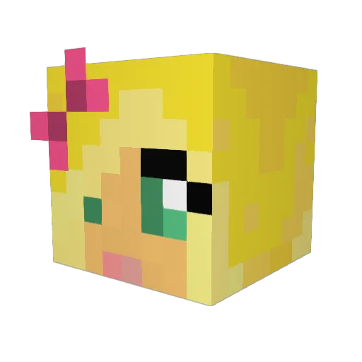 zinnia204 Minecraft avatar head, 3D render
