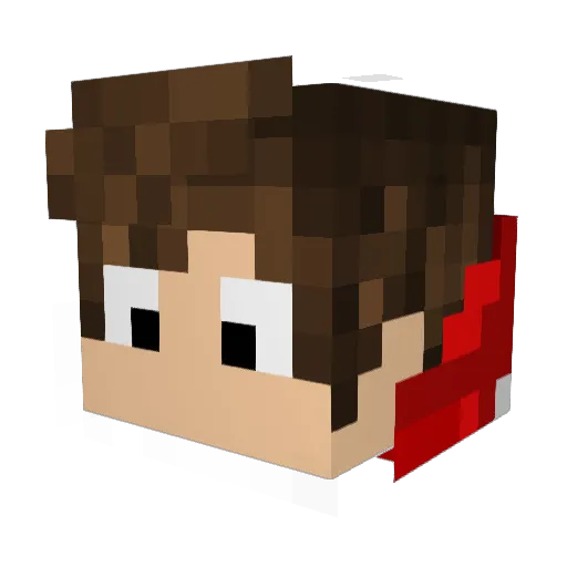 zinsao Minecraft avatar head, 3D render