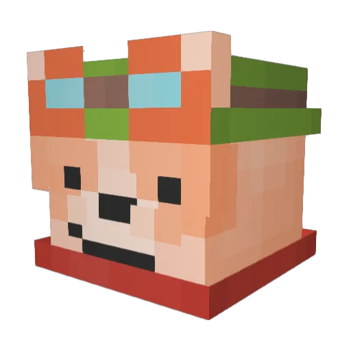 zinso99 Minecraft avatar head, 3D render