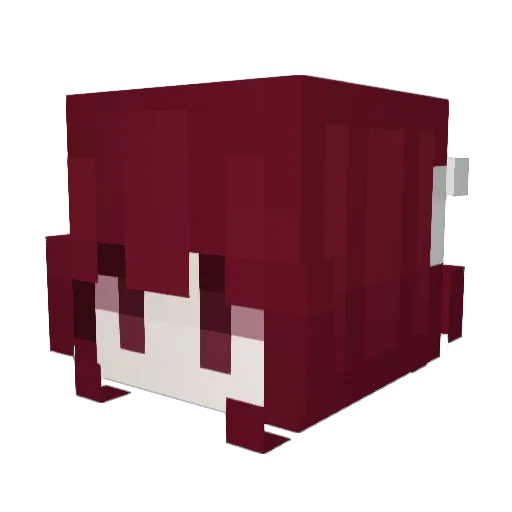 zinthie Minecraft avatar head, 3D render