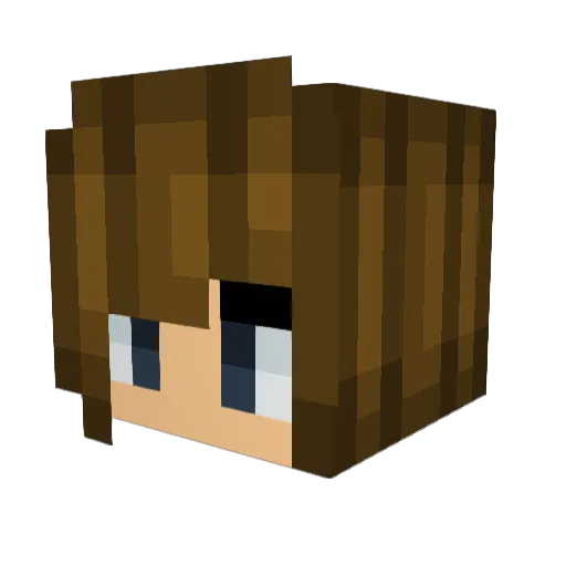 zinxzi Minecraft avatar head, 3D render