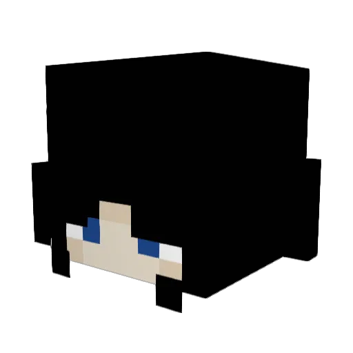 zio_perone Minecraft avatar head, 3D render