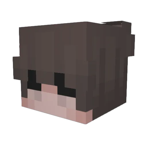 ziomeczek Minecraft avatar head, 3D render
