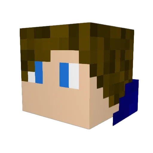 ziomekma Minecraft avatar head, 3D render