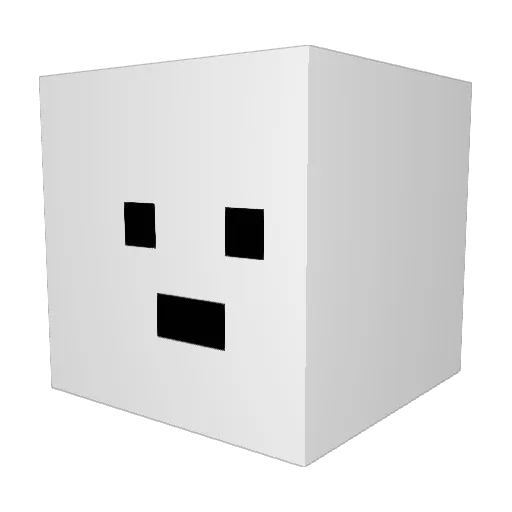 zion3000 Minecraft avatar head, 3D render