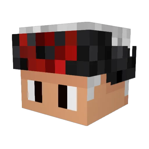 zione75 Minecraft avatar head, 3D render