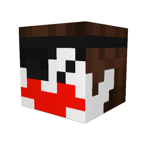 zip_ga_go_sip_da Minecraft avatar head, 3D render