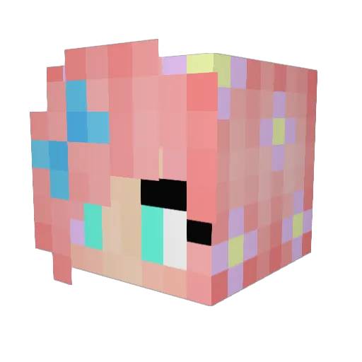 zipi2004 Minecraft avatar head, 3D render