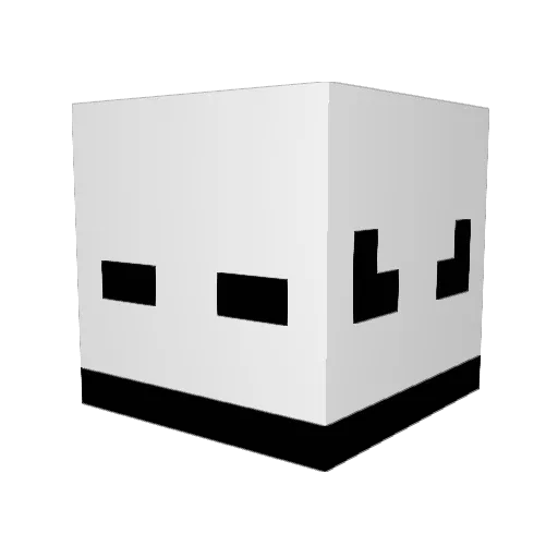 zipper1212 Minecraft avatar head, 3D render