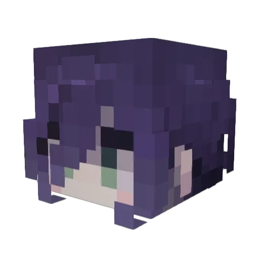 zippy5k Minecraft avatar head, 3D render
