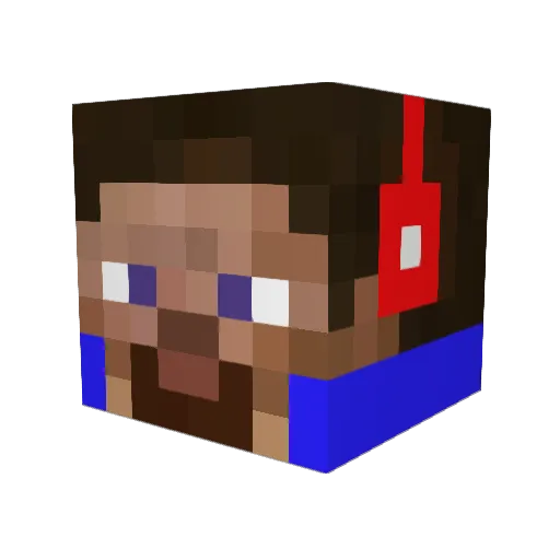 zippyZ3B Minecraft avatar head, 3D render