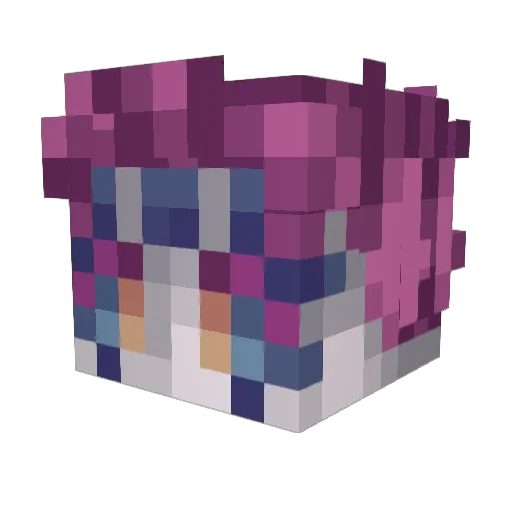 zipsayoten Minecraft avatar head, 3D render