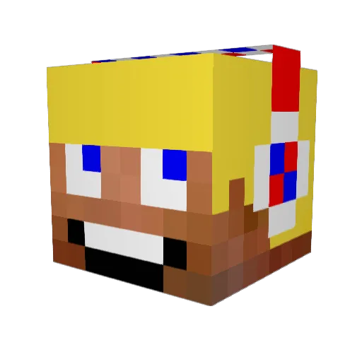 zipzap97 Minecraft avatar head, 3D render