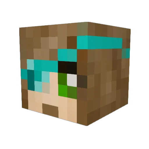 zipzy333 Minecraft avatar head, 3D render