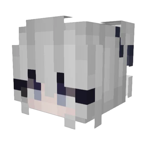 ziqin11 Minecraft avatar head, 3D render