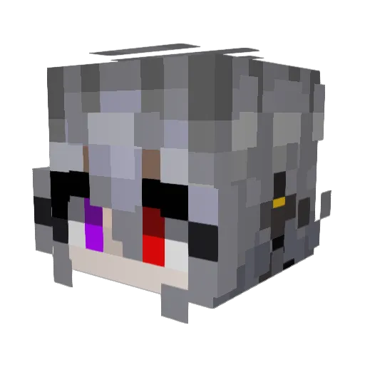 zirconium1131 Minecraft avatar head, 3D render