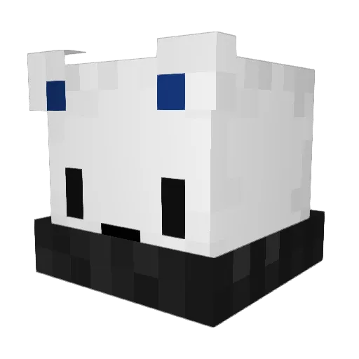 zirkiway Minecraft avatar head, 3D render
