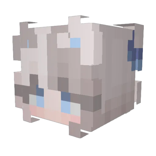 zirunxia2008 Minecraft avatar head, 3D render