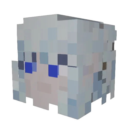 zirxii Minecraft avatar head, 3D render