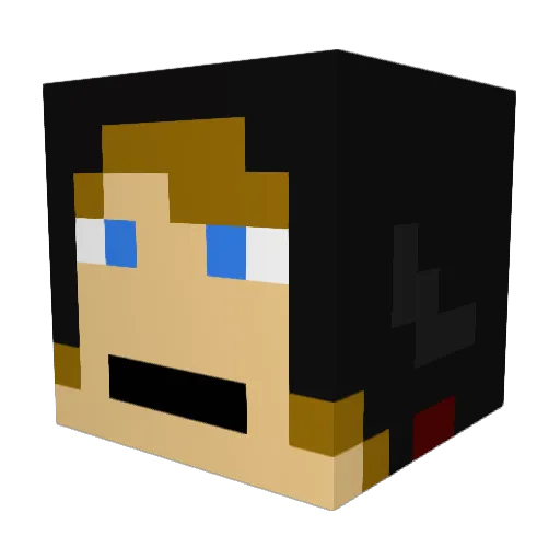 ziryZz Minecraft avatar head, 3D render