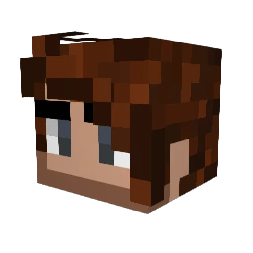 zisanx Minecraft avatar head, 3D render