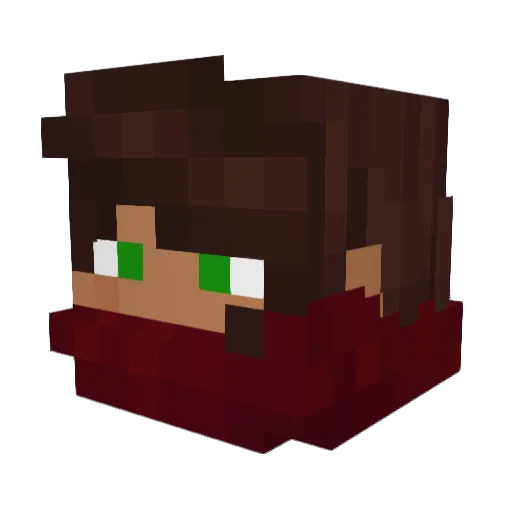 zisbis Minecraft avatar head, 3D render