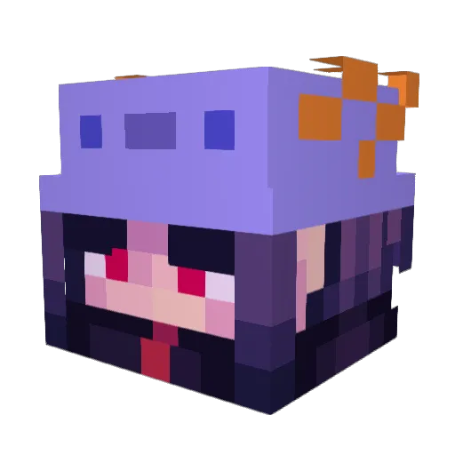 zitachiZEH Minecraft avatar head, 3D render