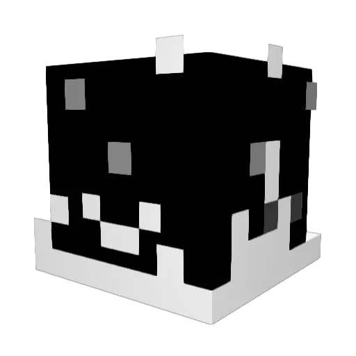 zitan7 Minecraft avatar head, 3D render