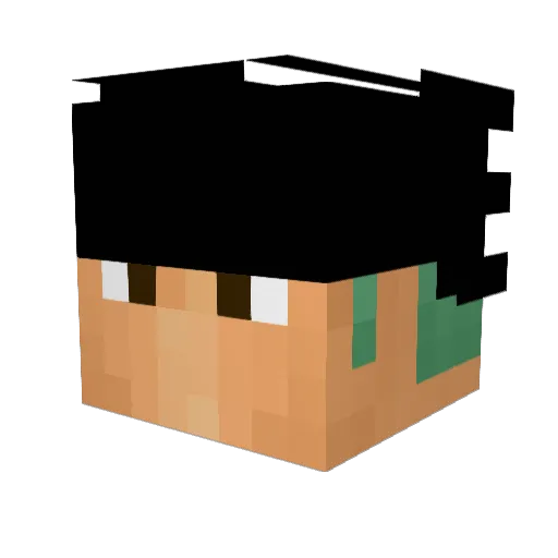 zitlay Minecraft avatar head, 3D render