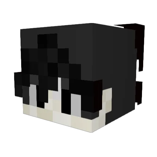 zitoox Minecraft avatar head, 3D render