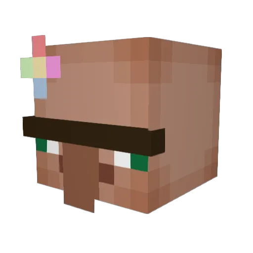 zitraxx Minecraft avatar head, 3D render