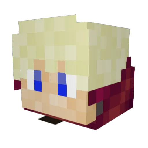 zitrus_cz Minecraft avatar head, 3D render